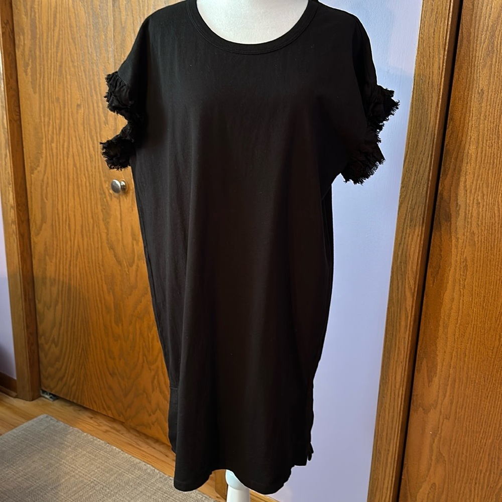 Current/Elliott black t-shirt dress size 2.